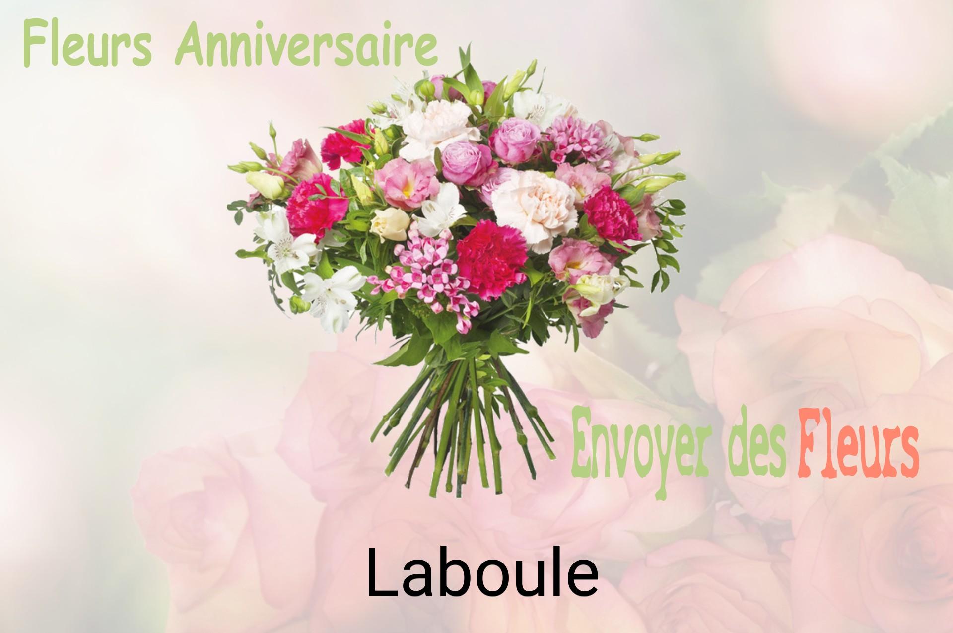 Bouquet de fleurs d’anniversaire livré à Laboule